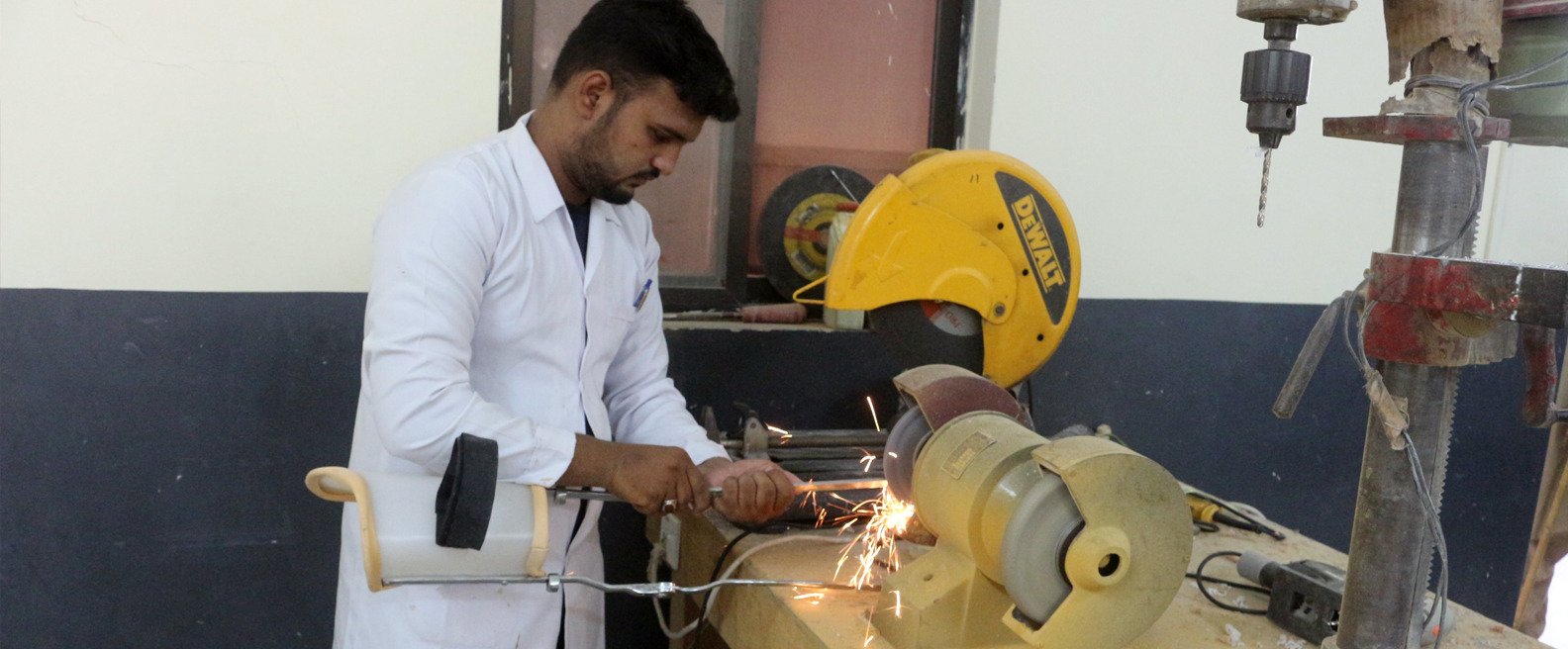 Callipers and prosthetic legs being developed at Healthcare and Social Welfare Association, Karachi