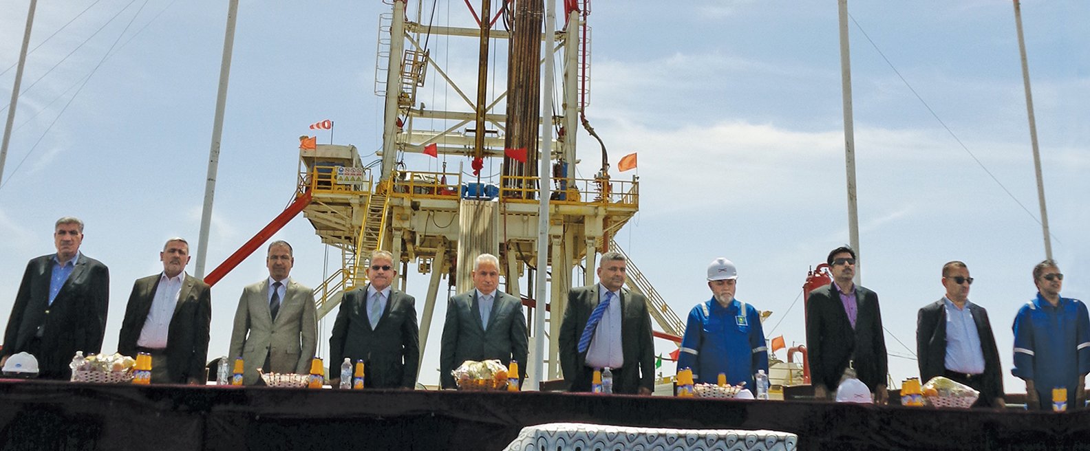 Rig at first exploratory well Madian-1 PPL-operated Block 8 Iraq