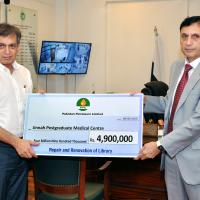PPL funds renovation of library at JPMC Karachi