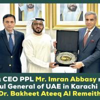 MD and CEO PPL meets Consul General of UAE in Karachi 