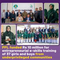PPL-funded E-learning skills at Akhuwat for local girls and boys from underprivileged communities