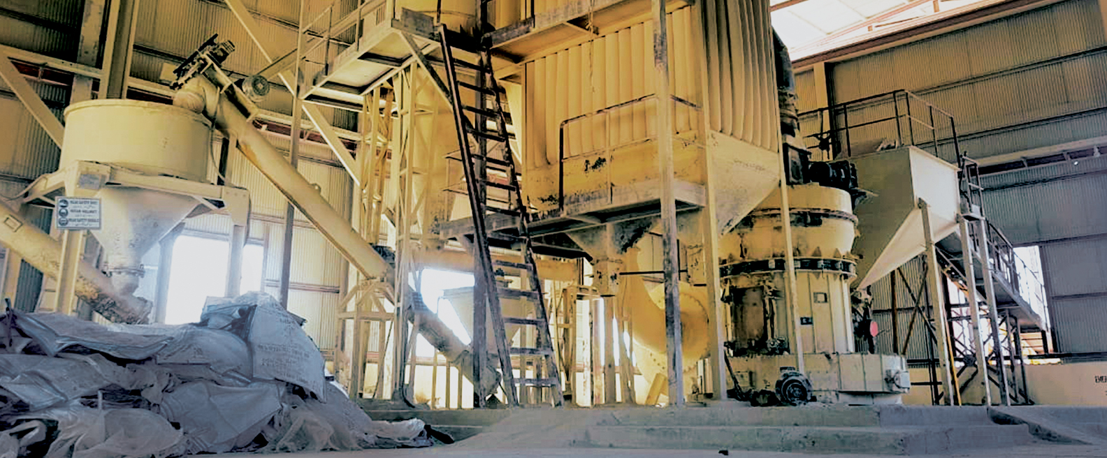 Grinding mill for barytes at Khuzdar Balochistan 