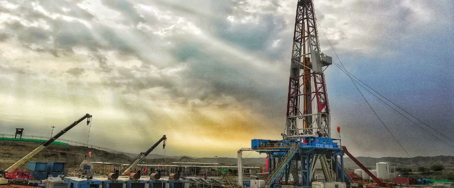 Rig at exploratory well Dhok Sultan X-1 Dhok Sultan Block Punjab