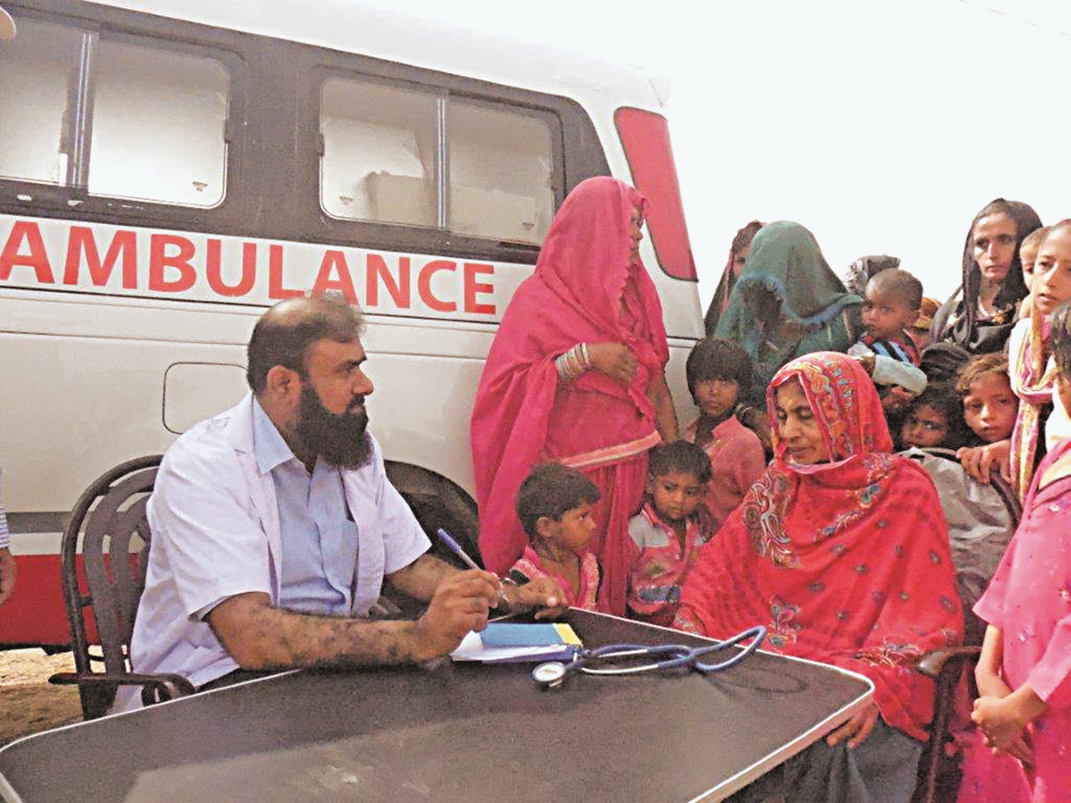 Mobile Medical Dispensary for locals residing around producing fields of Hala and Gambat South Sindh 