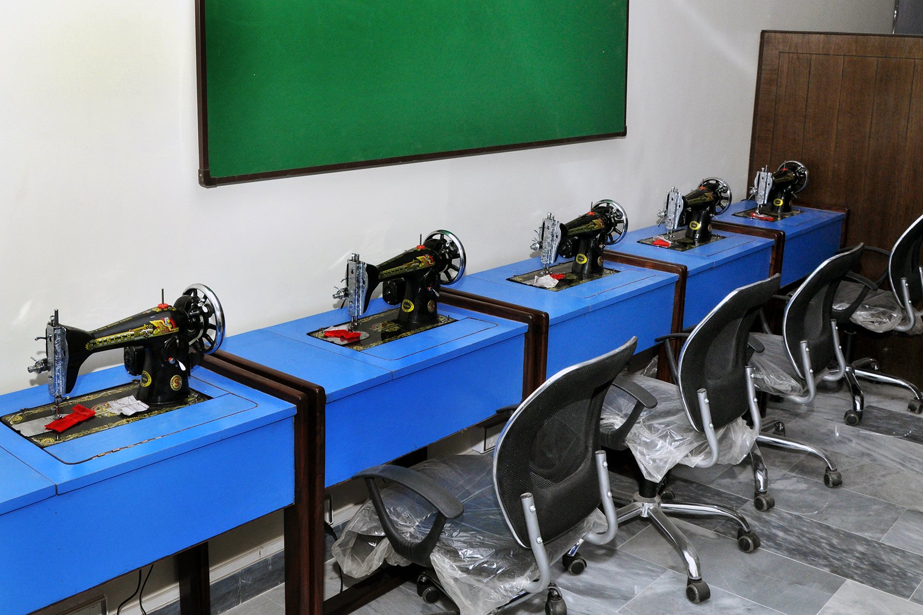 Equipment for skill enhancement donated by PPL at Centre of Excellence for Deaf developed by Pakistan Association of the Deaf Karachi