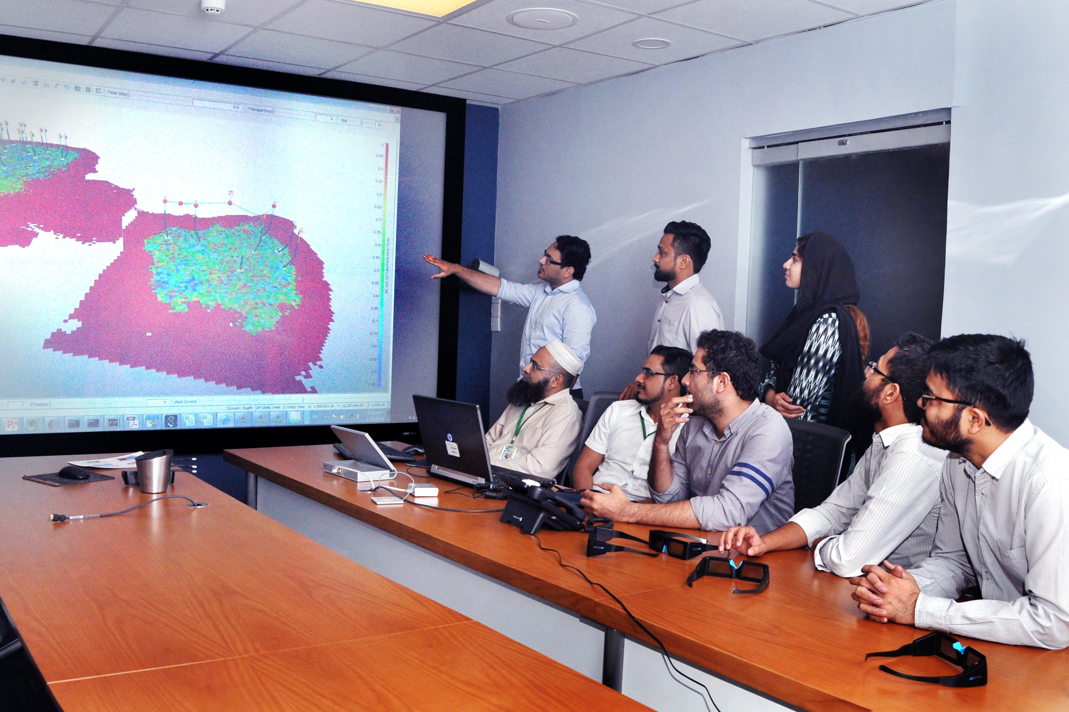 Reservoir Modelling team at head office Karachi