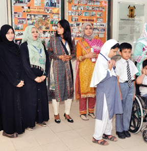 Quaid-e-Azam Rangers’ Special Children School has state-of-the-art fa cilities and qualified staff to facilitate the learning needs of challenged students