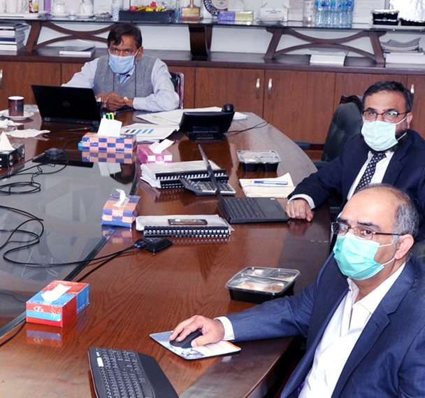 Management during an online Board Meeting on December 22, 2020